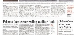 The front page of the Toronto Star sans bylines.