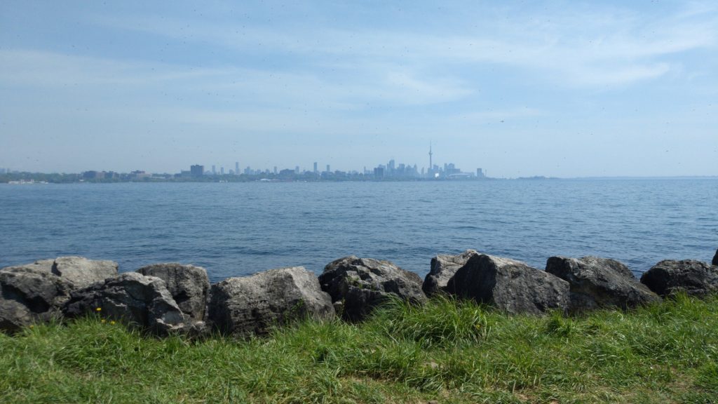 The Toronto skyline as seen from Humber Bay Park East.